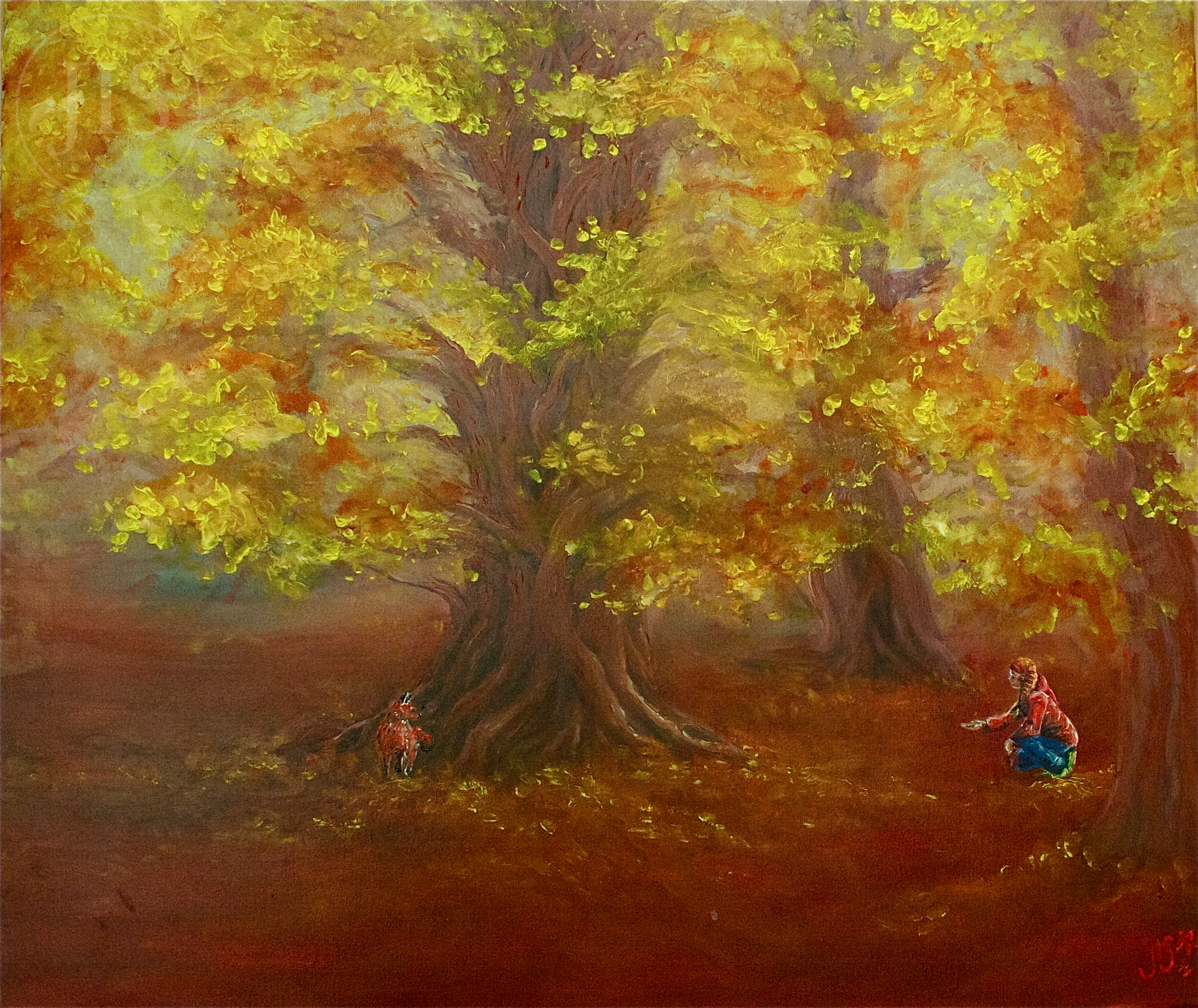 Mädchen mit Fuchs